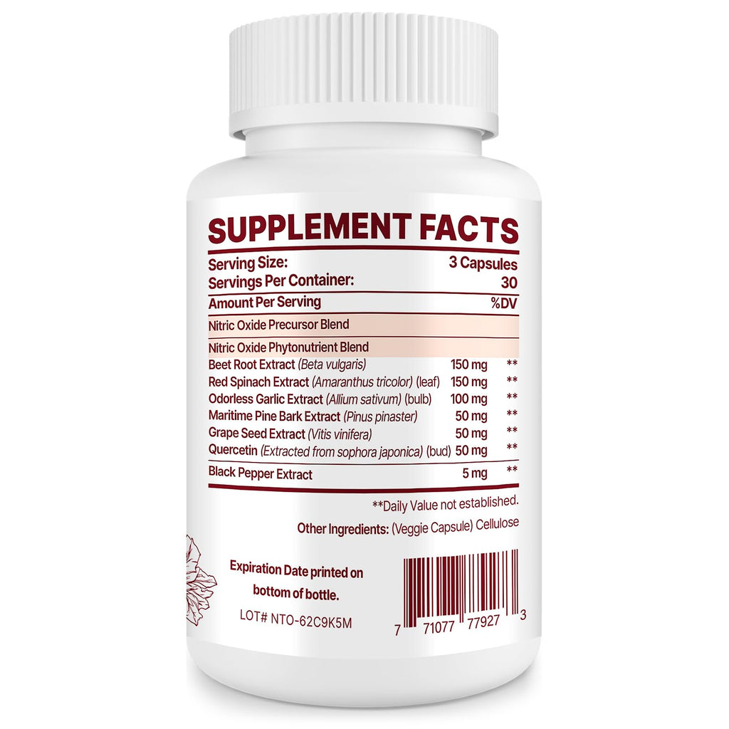 Nitric Oxide Supplement for Men (2 Bottles) B9463