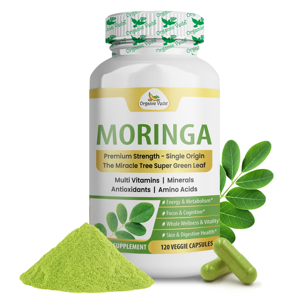 1000mg Organic Moringa Capsule 120 Vegan Capsule M1530