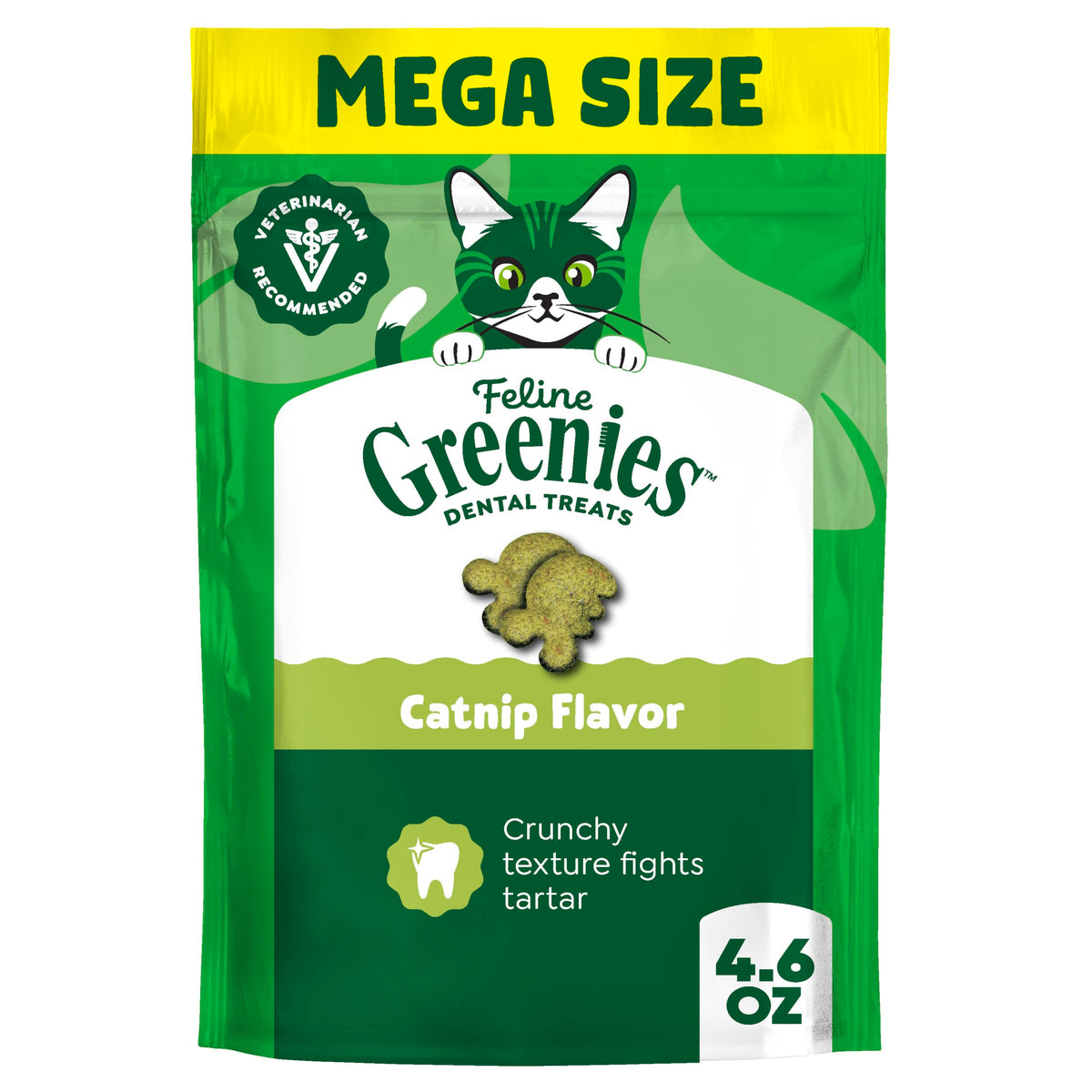 Catnip Flavor Dental Cat Treats 4.6 oz V79486