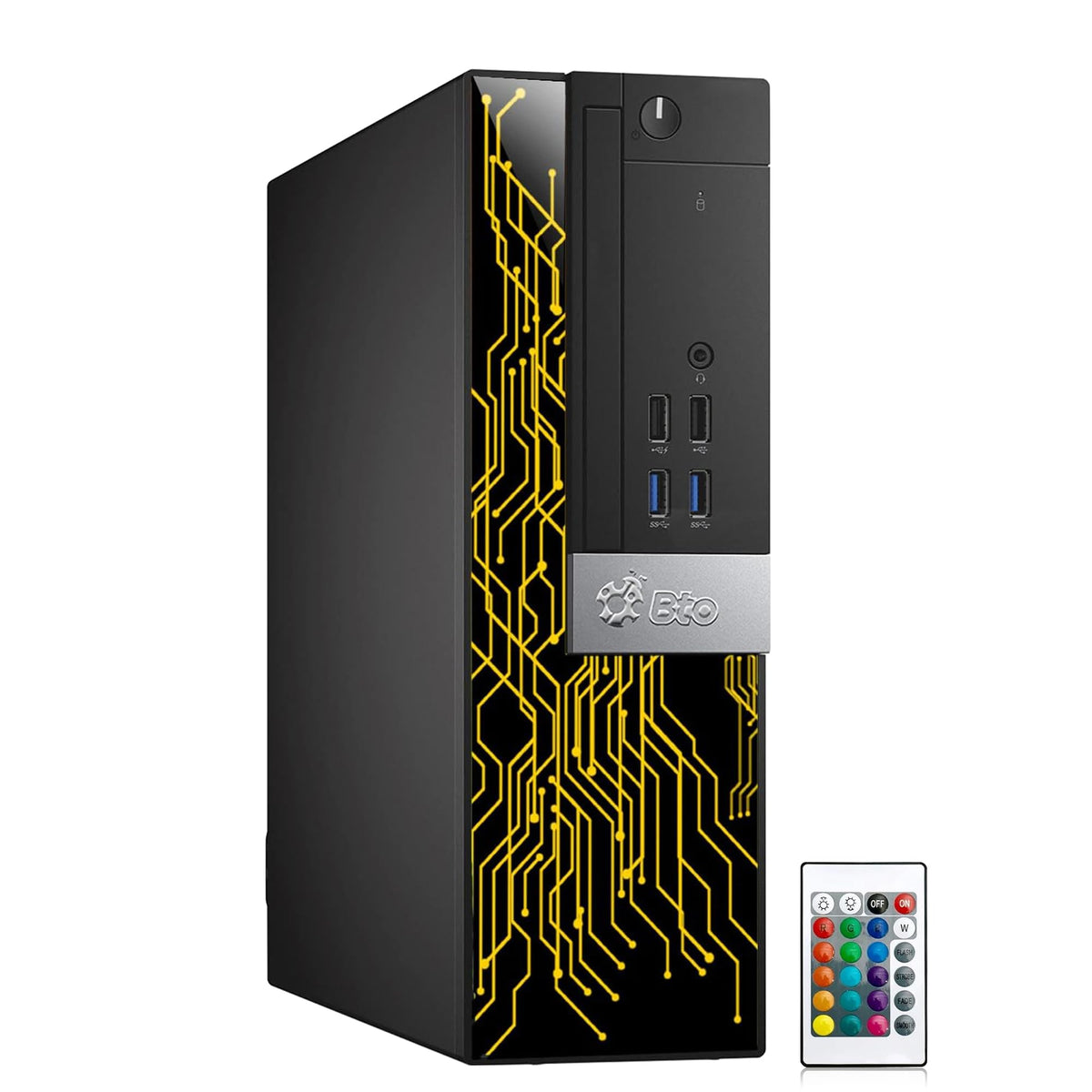 RGB Gaming PC with 24 Inch Monitor Intel i5 16GB RAM 512GB SSD U7451