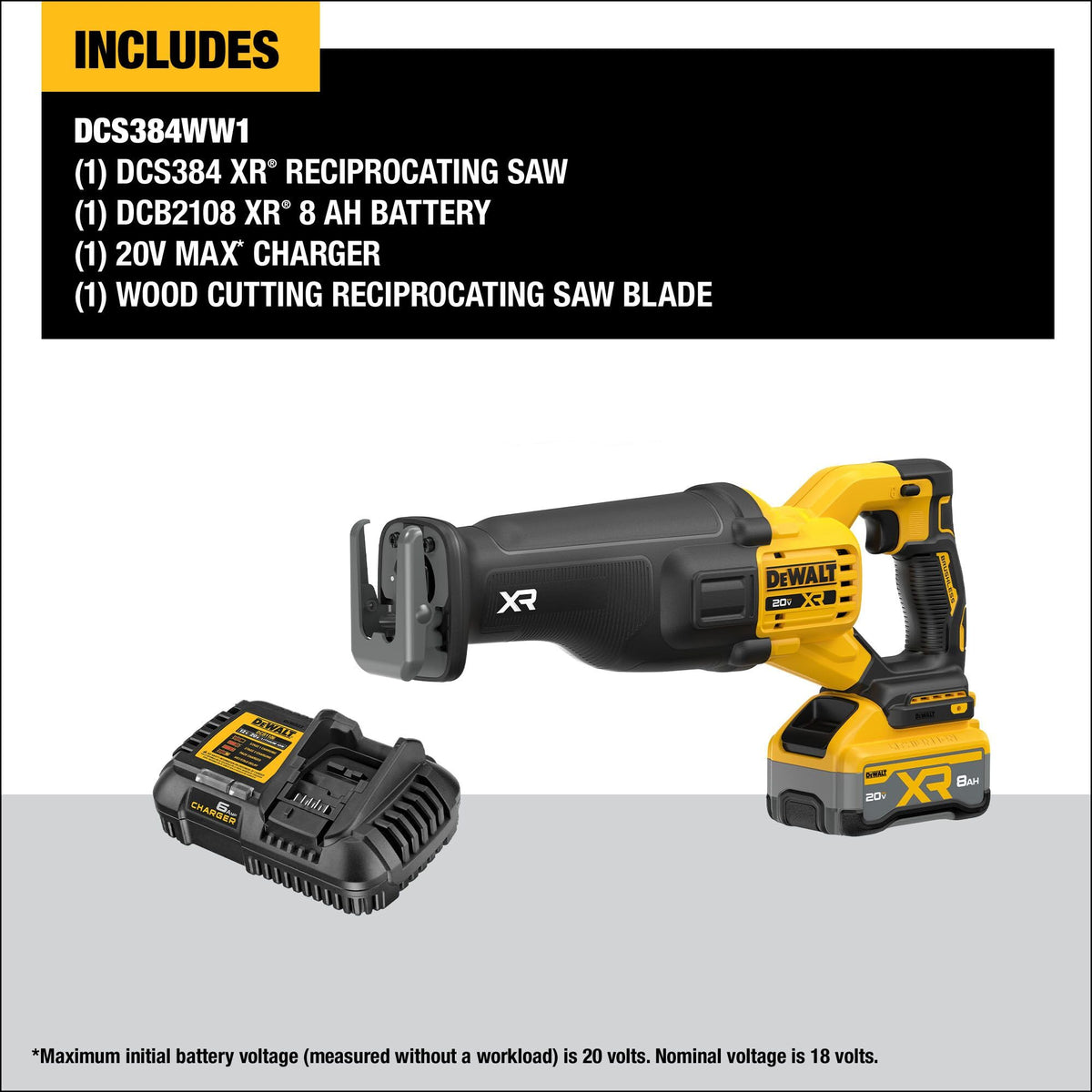 Cordless Reciprocating Saw Kit with Battery and Charger G750