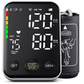 Black Upper Arm Blood Pressure Monitor with Adjustable Arm Cuff and Large Display S451