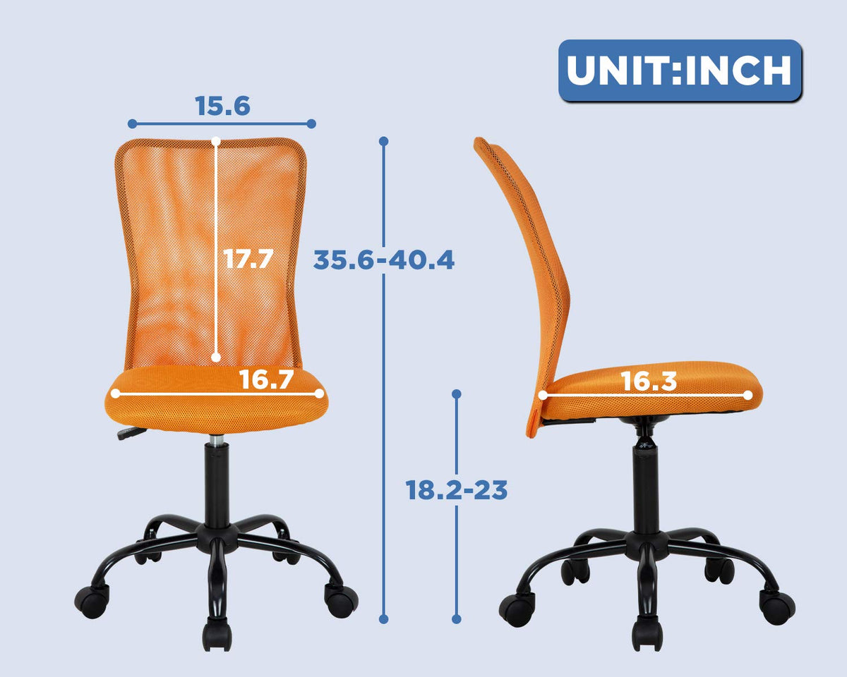 Orange Mesh Ergonomic Office Chair T84703