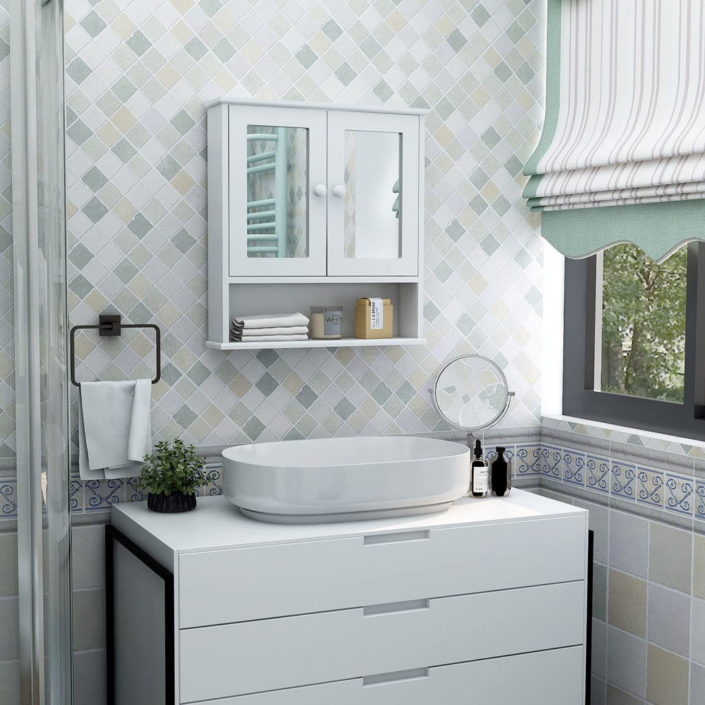 Medicine Cabinet with Mirror 2 Doors D3571