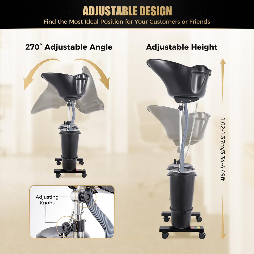 Portable Shampoo Basin with 2 Buckets Y22507