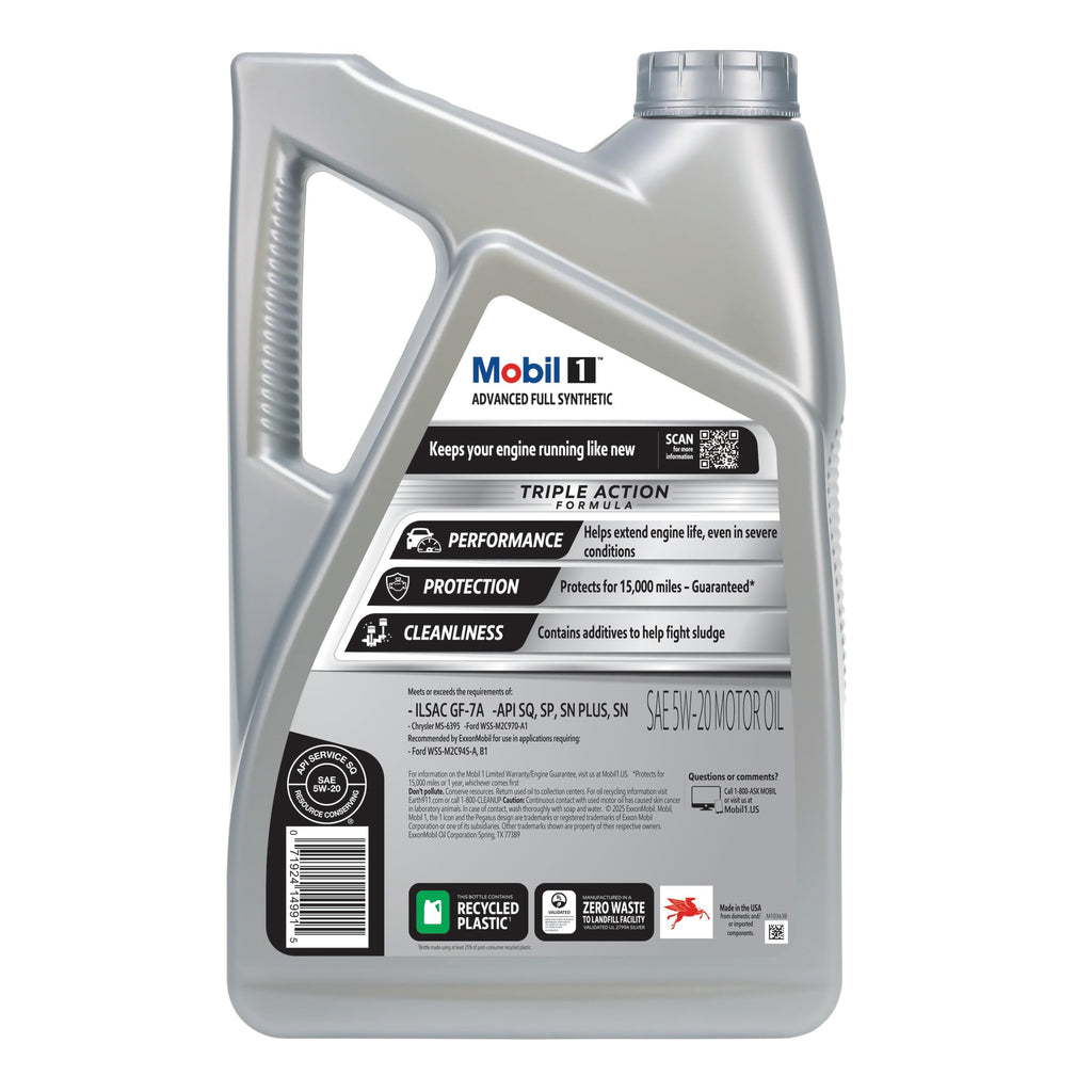Full Synthetic 5W-20 Motor Oil 5 Quart O5764
