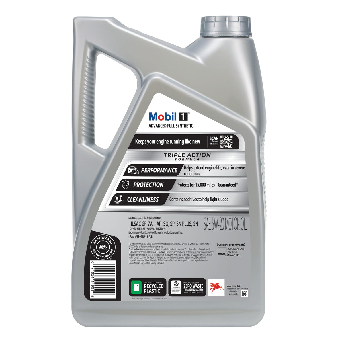 Full Synthetic 5W-20 Motor Oil 5 Quart O5764