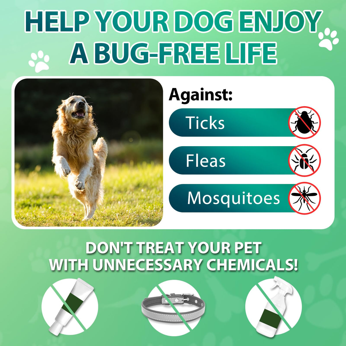 Flea and Tick Prevention for Dogs Chewables, 200 Soft Chews F7265