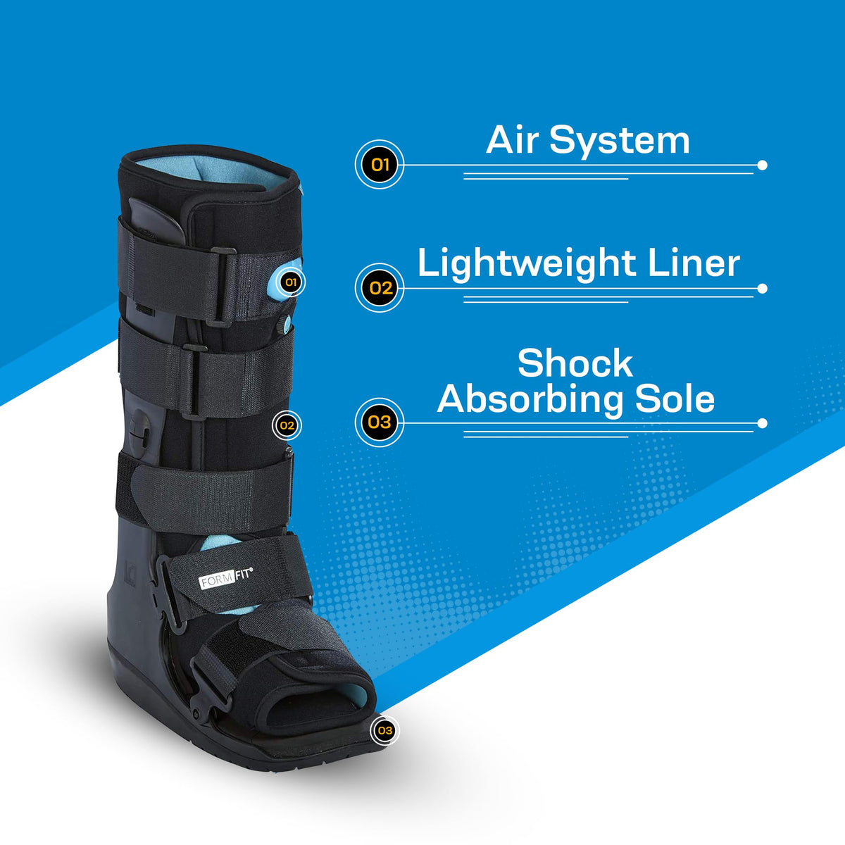 Walker Boot with Air Low Top Large V138