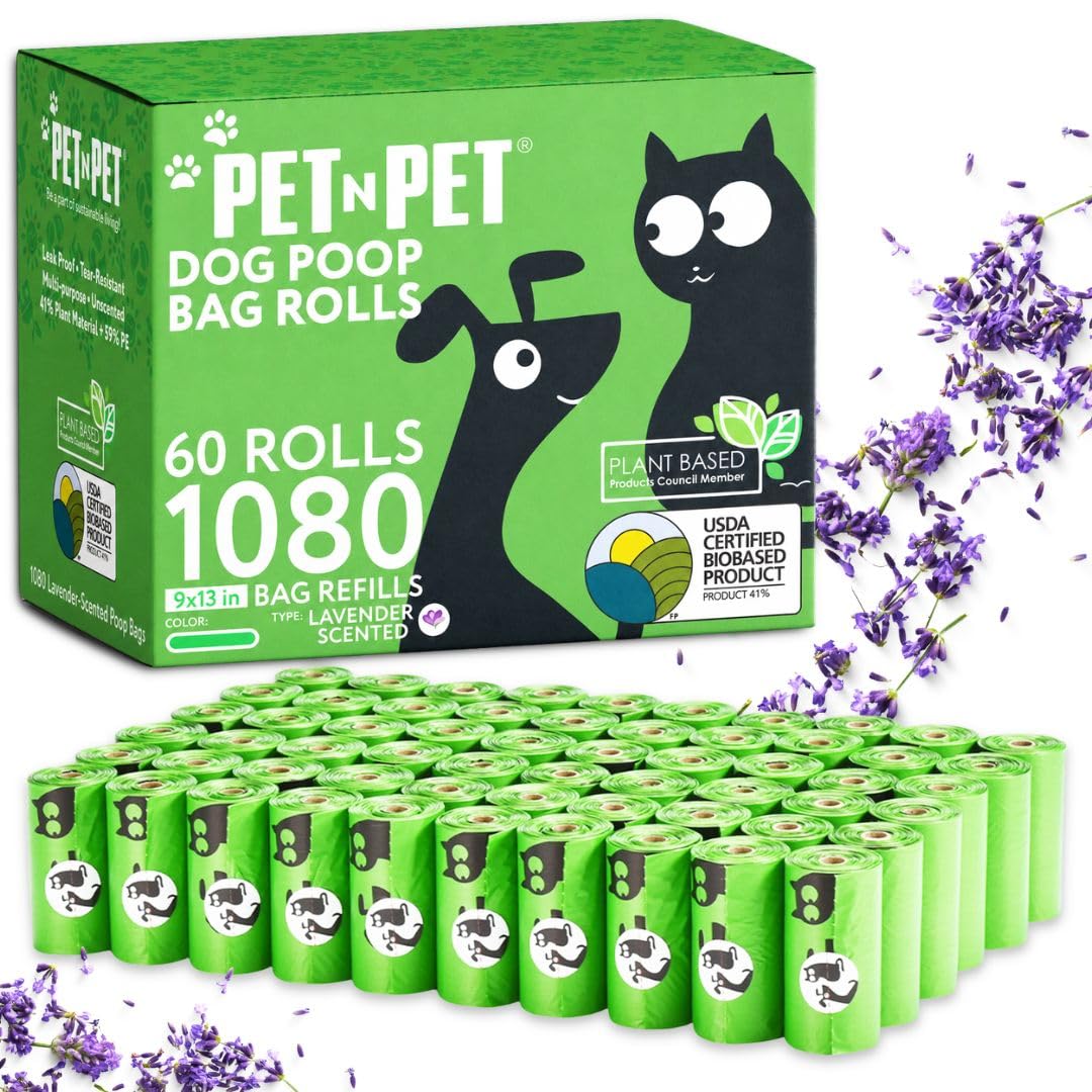 Lavender Scented Dog Poop Bags 1080 Count Y255