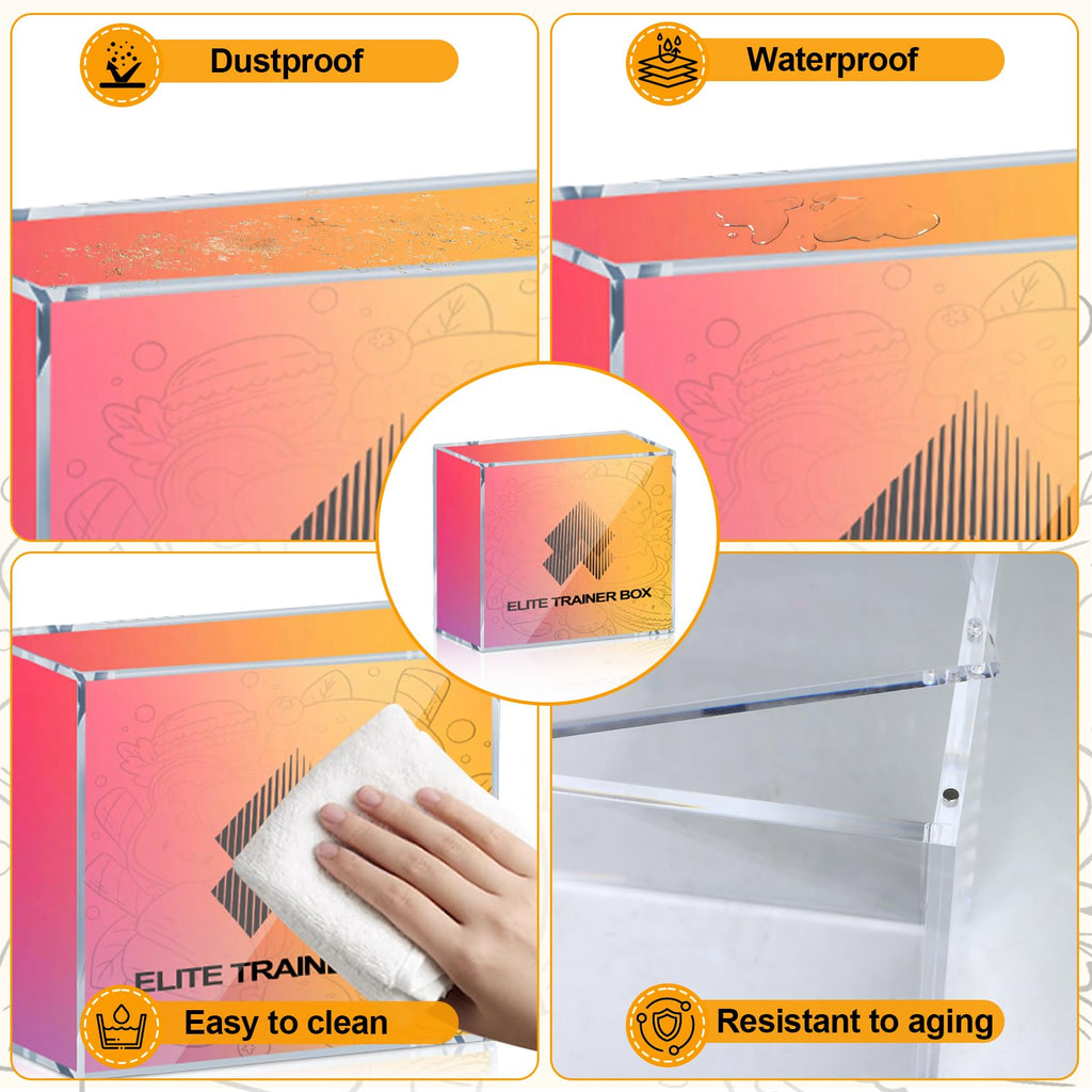 Acrylic Case 5mm with 6 Magnet Secure Closure D3112
