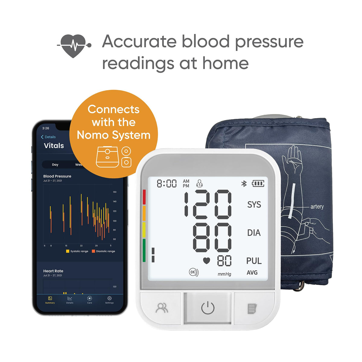 Blood Pressure Monitor with Bluetooth H3244