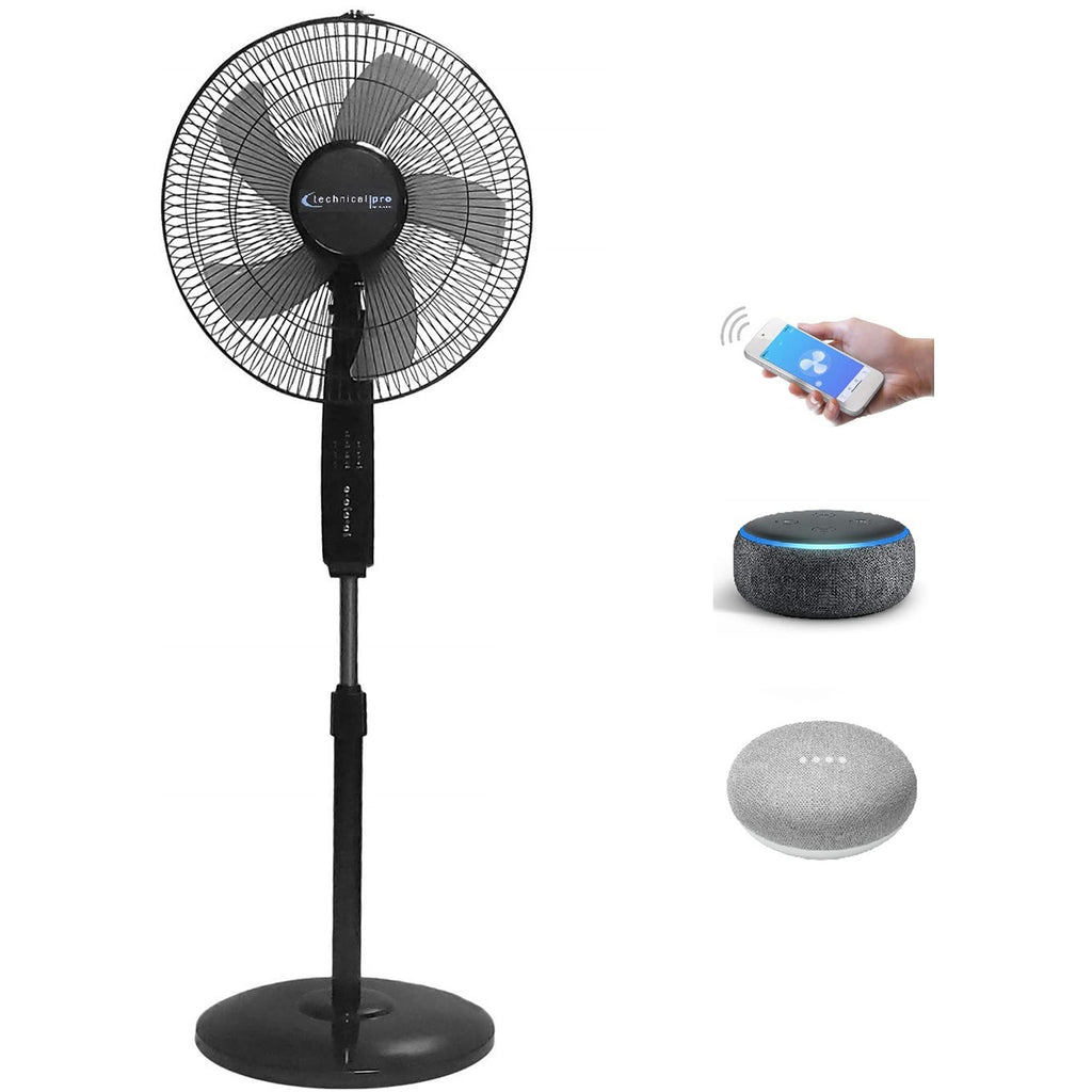 16” WIFI Enabled Oscillating Pedestal Fan W253