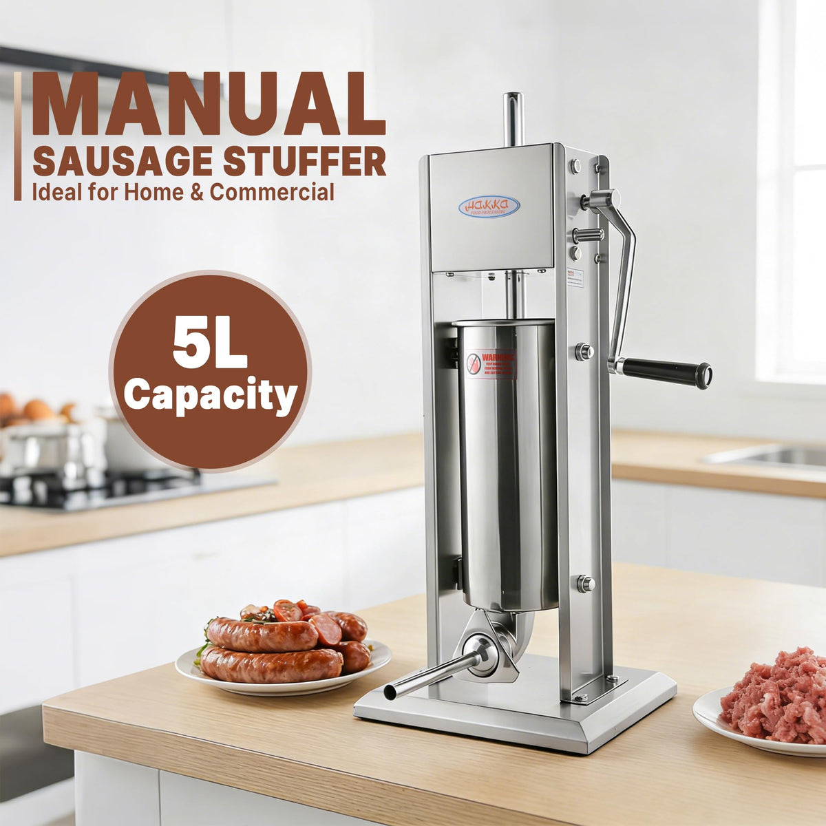 11 Lb Stainless Steel Vertical Sausage Stuffer D208