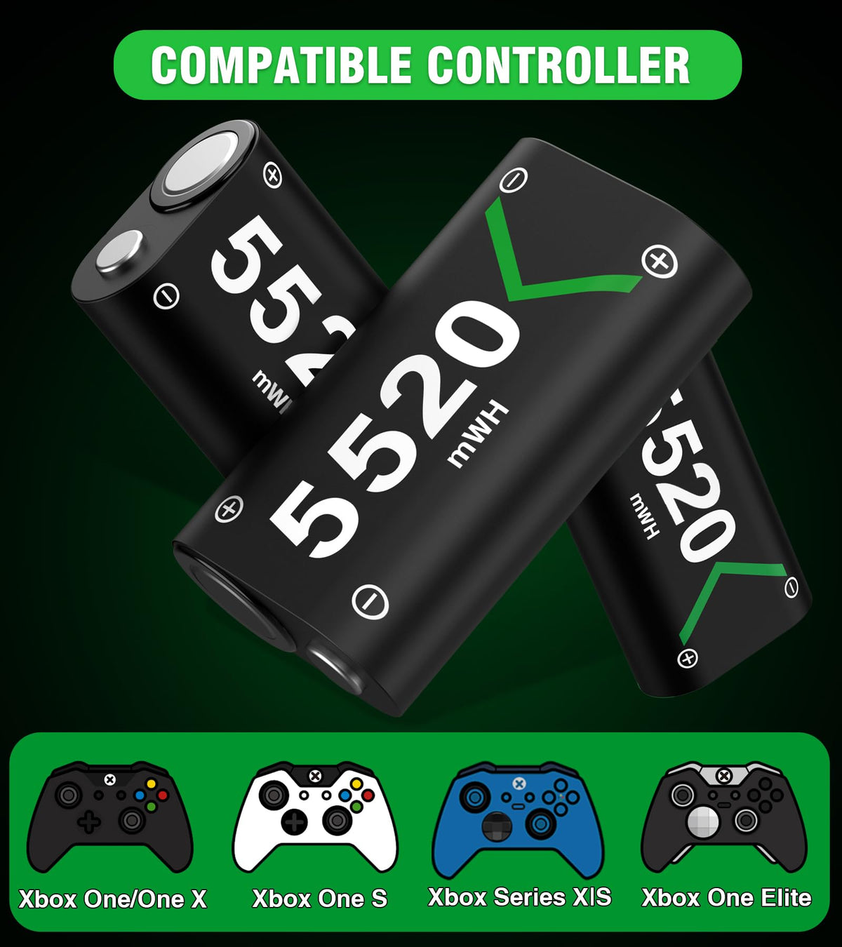Rechargeable Battery Pack for Xbox Controller X96809