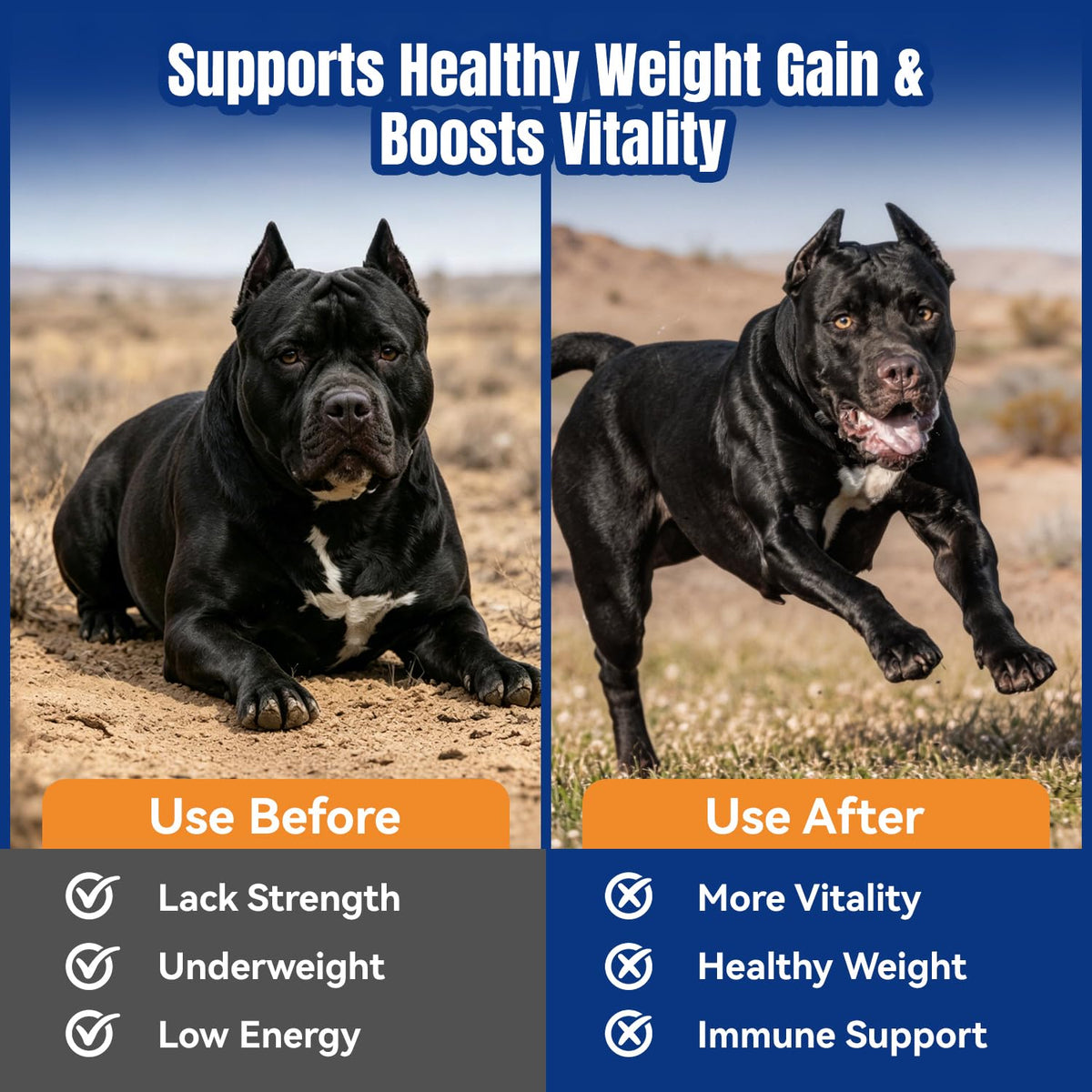 Bacon Flavor 110 Count Dog Muscle Gain Chews with Whey Protein & BCAA D9901