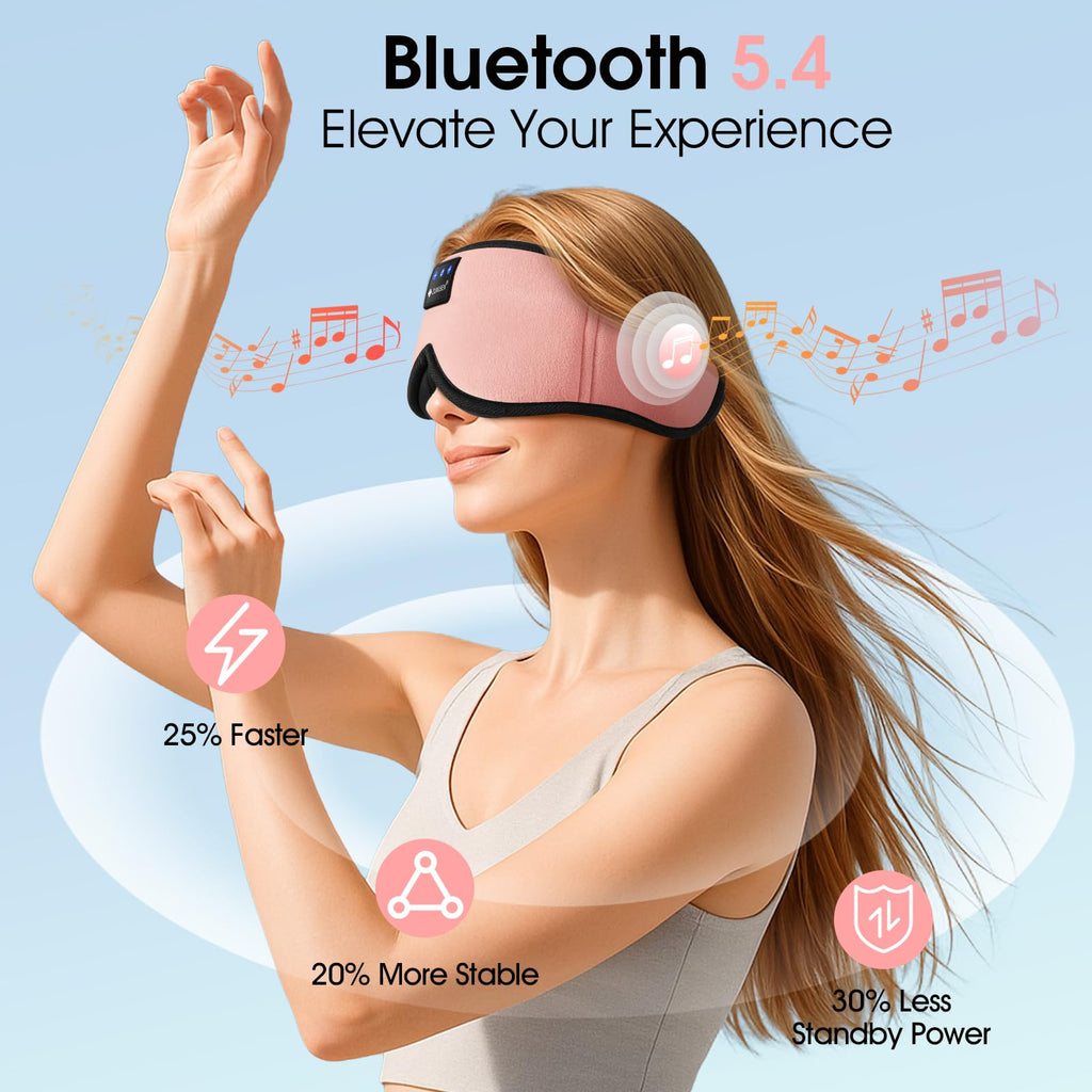 Bluetooth Sleep Headphones 3D Wireless Music Eye Mask N40443