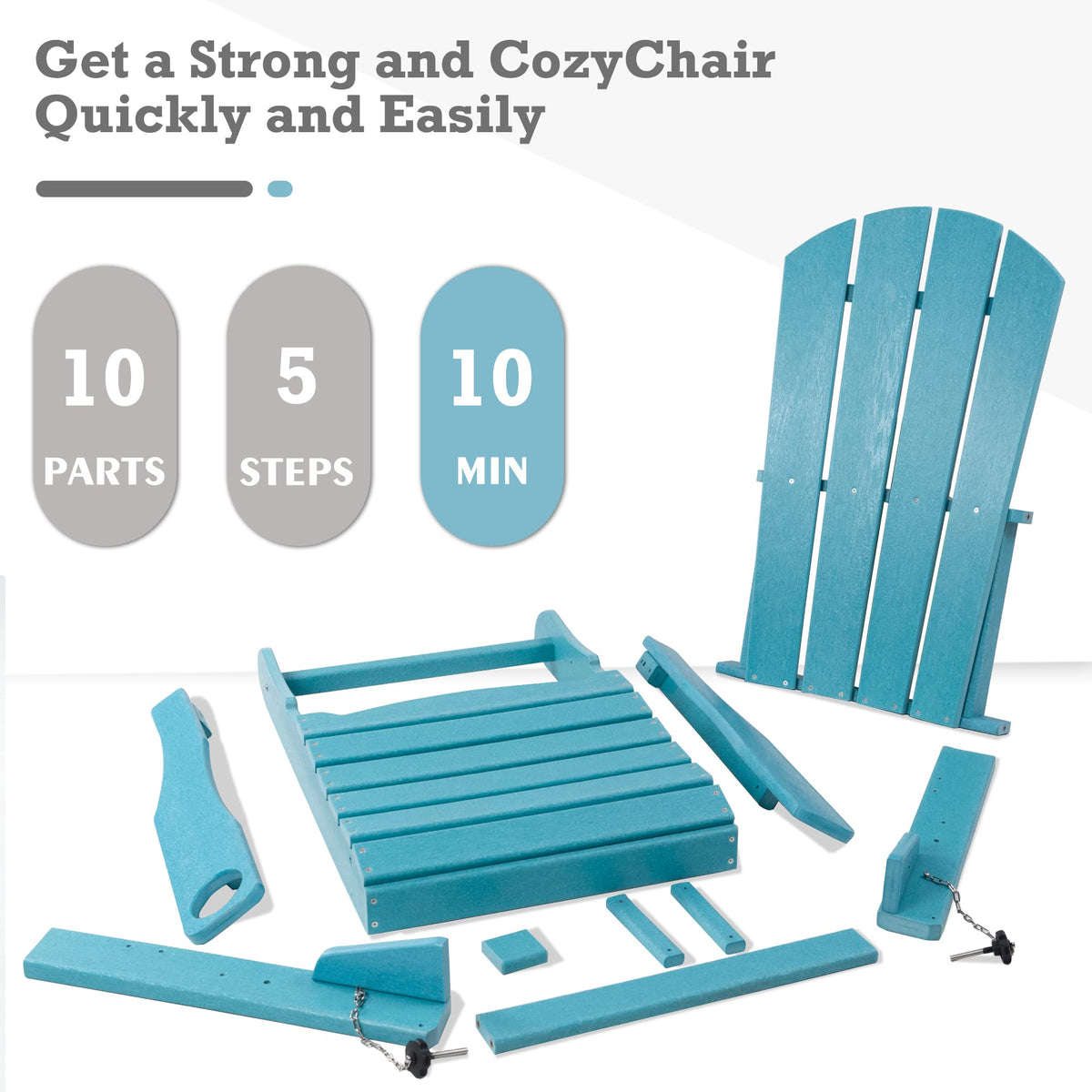 Folding Adirondack Chair O3152