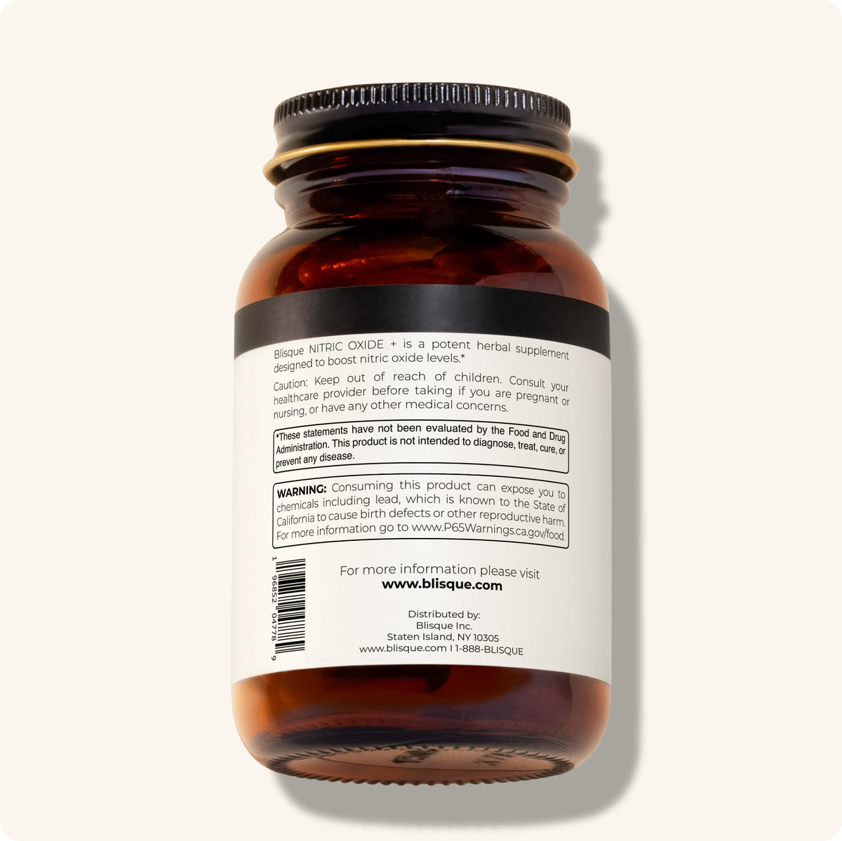 90 Capsules Vegan Non-GMO Nitric Oxide Booster Supplement with L-Arginine, Cayenne Fruit, and Beet Root V61019