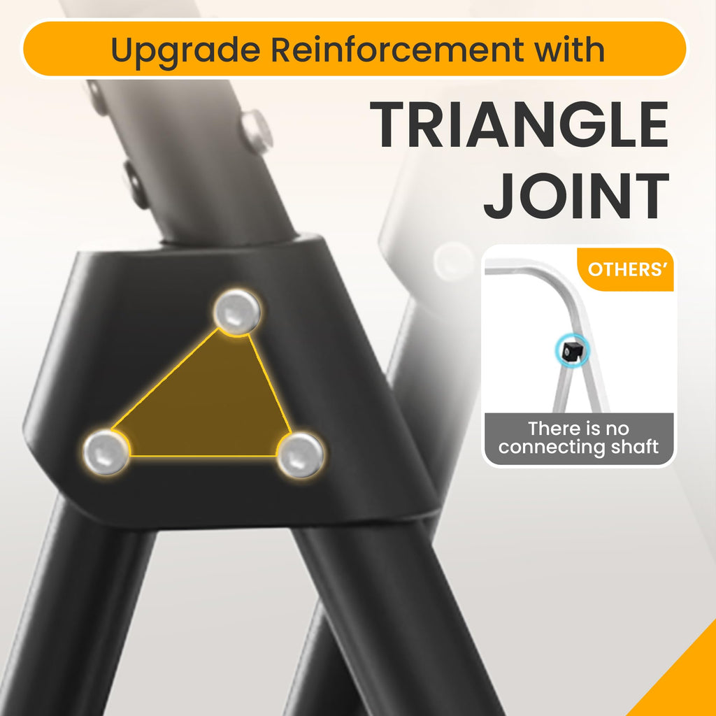 3 Step Folding Ladder with Anti-Slip Pedal V720013