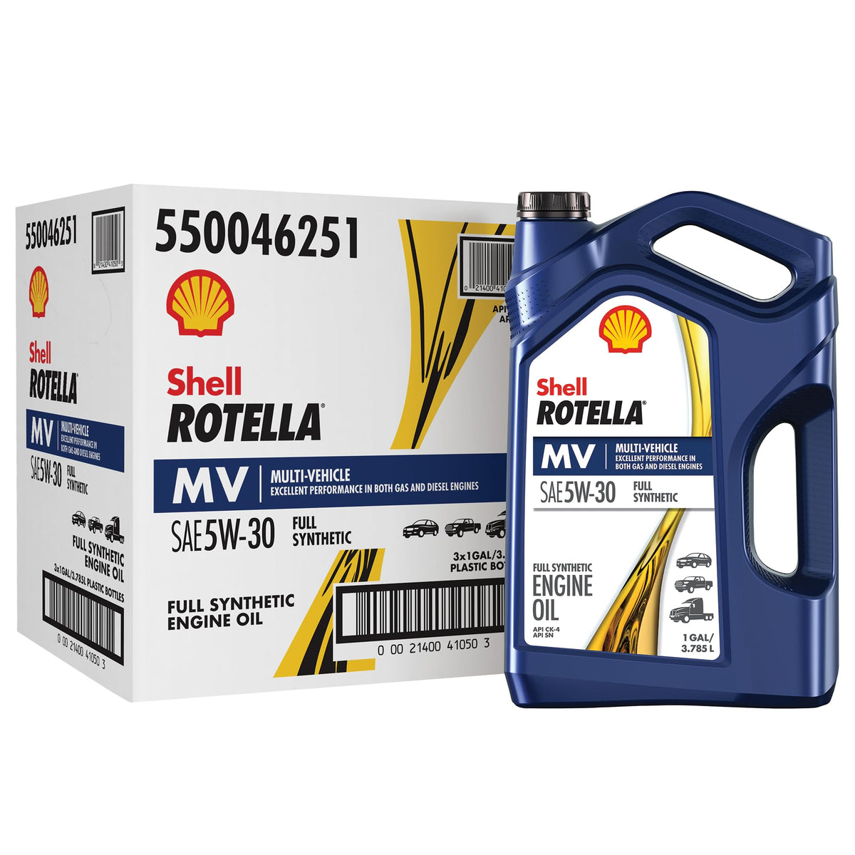 Full Synthetic 5W-30 Diesel Engine Oil, 1 Gallon (3 Pack) W579