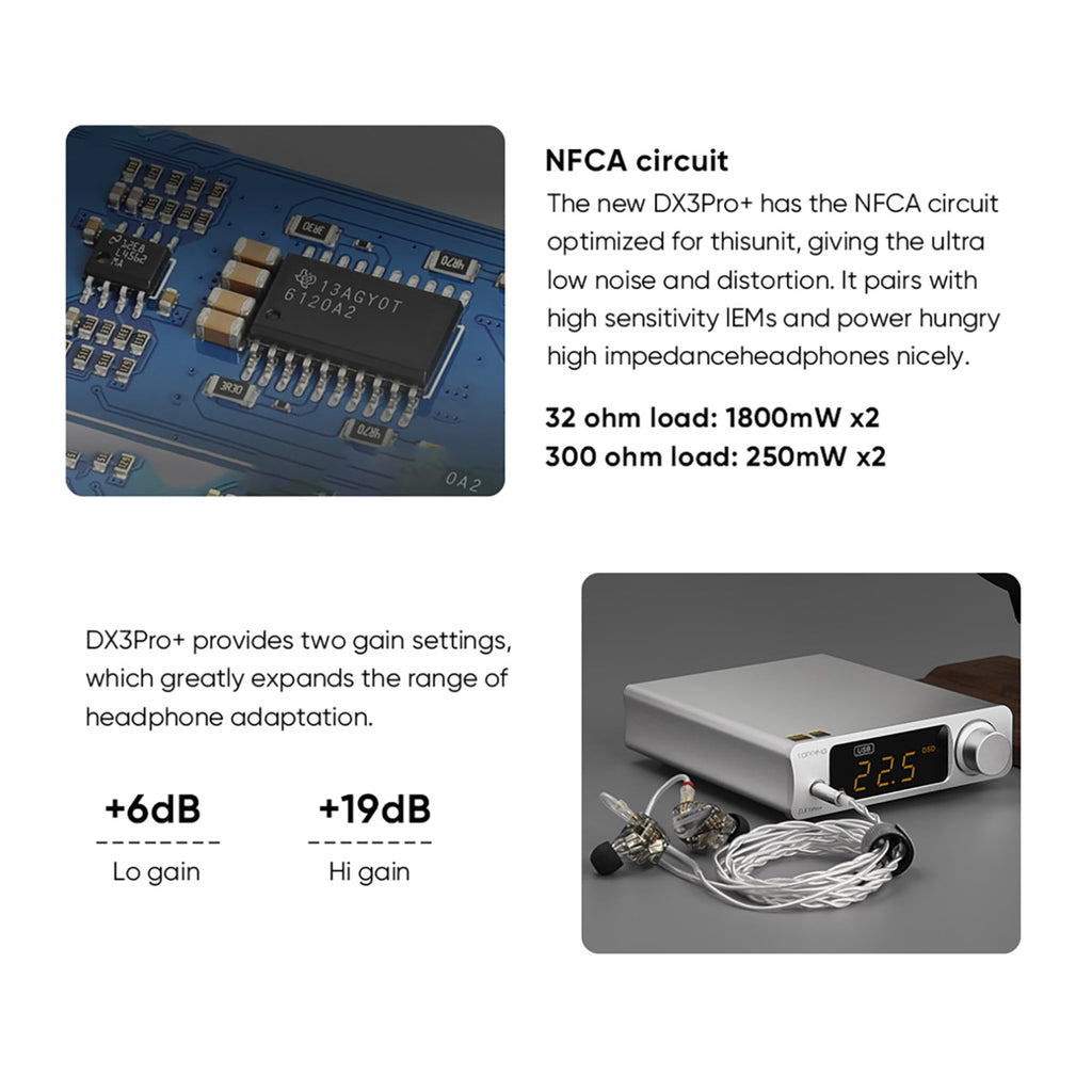 Black Headphone Amplifier DAC Amp Preamp K278