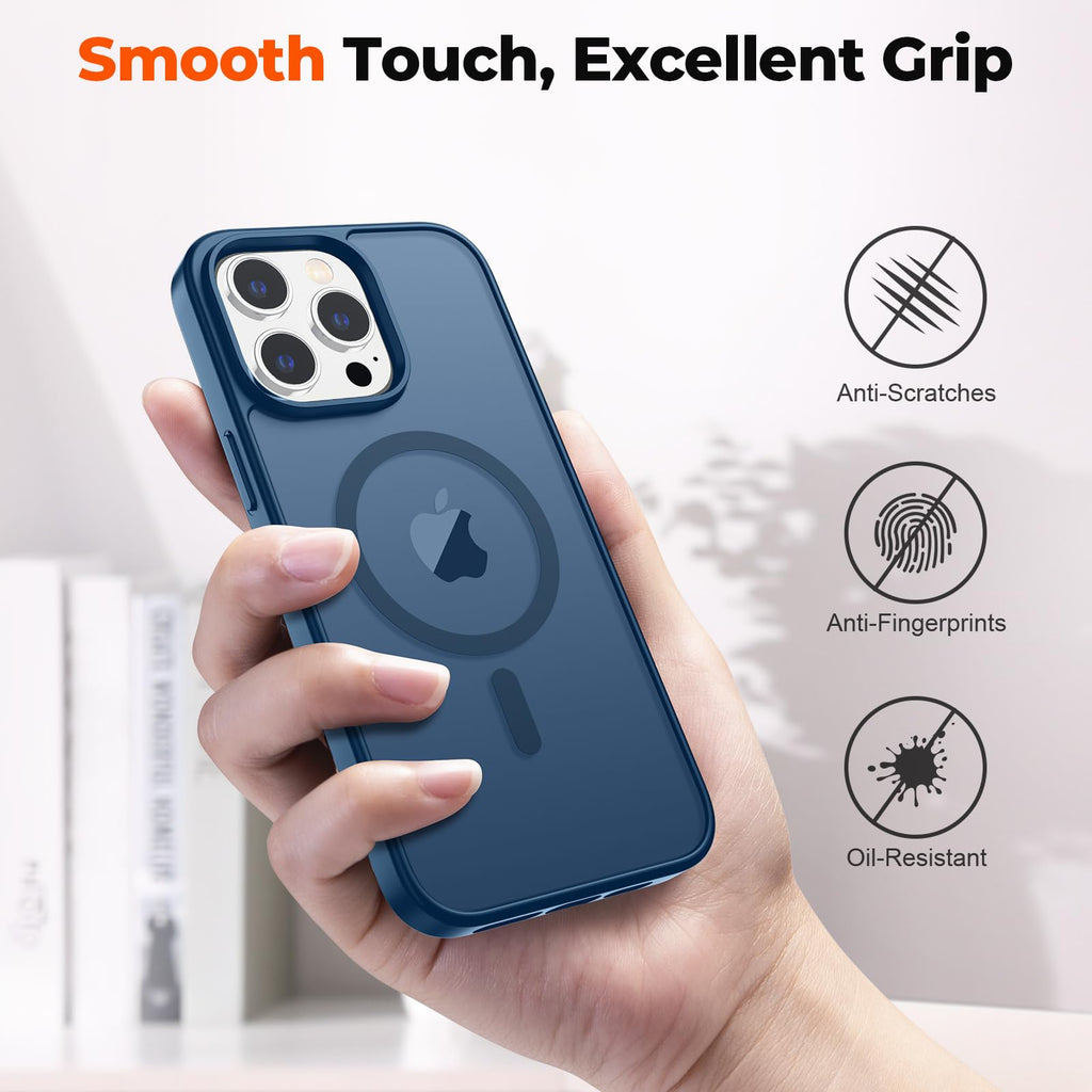 Magnetic iPhone 13 Pro Max Case Dark Blue R22891