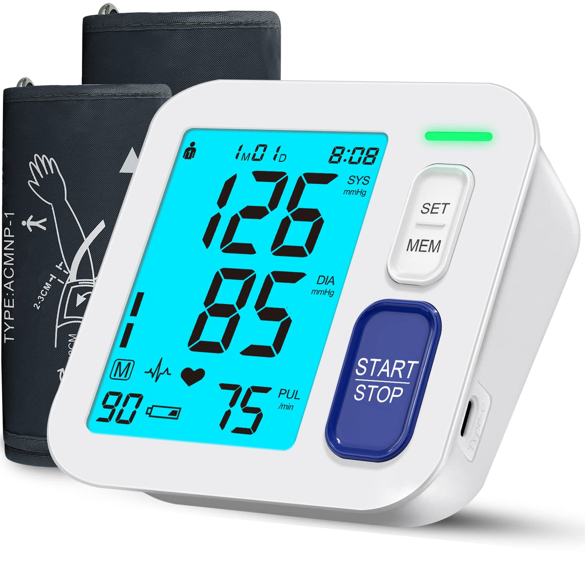 Blood Pressure Monitors with Extra Large Cuffs D645