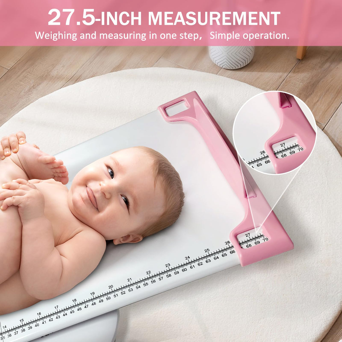 Portable Digital Pet Scale with Height Markings Z50871