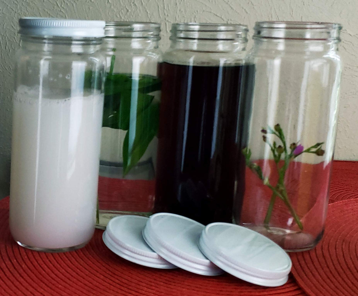 Wide Mouth Glass Bottle Jar 16 oz M86042