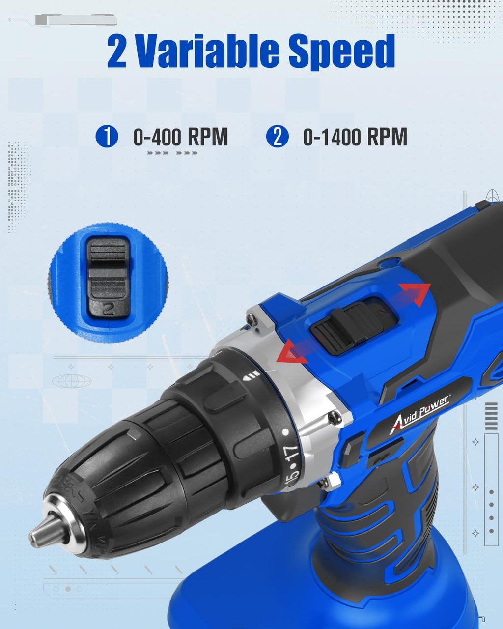 20V Cordless Drill Set with Battery and Charger S8948