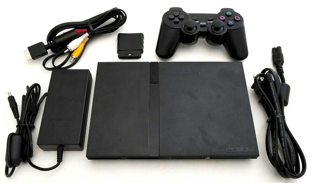 PS2 Slim Video Game Console System Bundle (Renewed) I1895