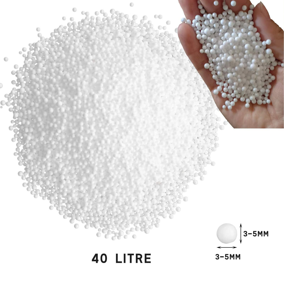 EPS Bean Bag Filler Beads 40 Liters L807394