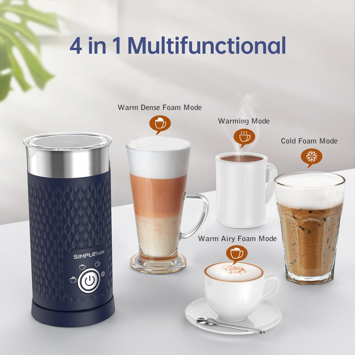 4-in-1 Electric Automatic Milk Steamer C47817