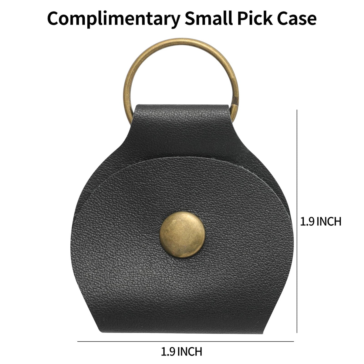 Leather Guitar Pick Case Holder Box A8597