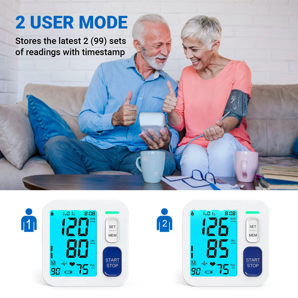 Blood Pressure Monitors with Extra Large Cuffs D645