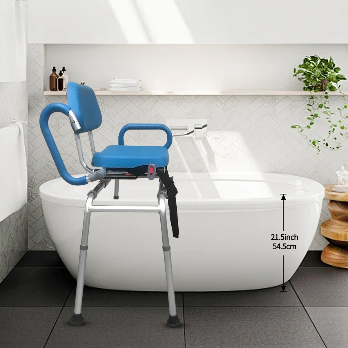 Aluminum 3 Inch Shower Chair Extension Tube L5551