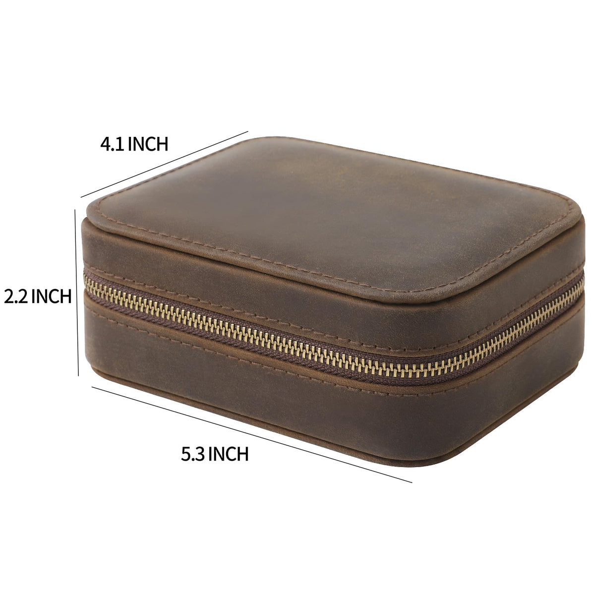 Leather Guitar Pick Case Holder Box A8597