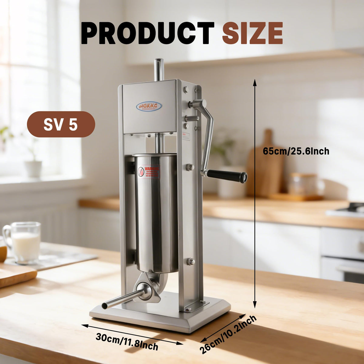 11 Lb Stainless Steel Vertical Sausage Stuffer D208