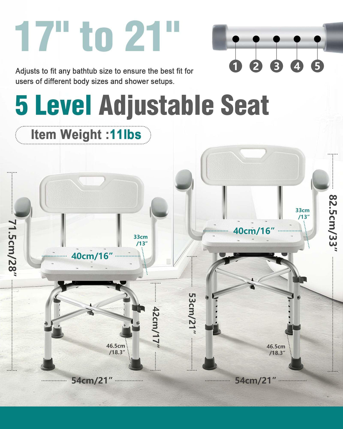 Adjustable Shower Chair R189