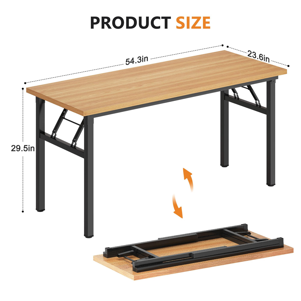 54.3 Inch Folding Computer Desk R43583