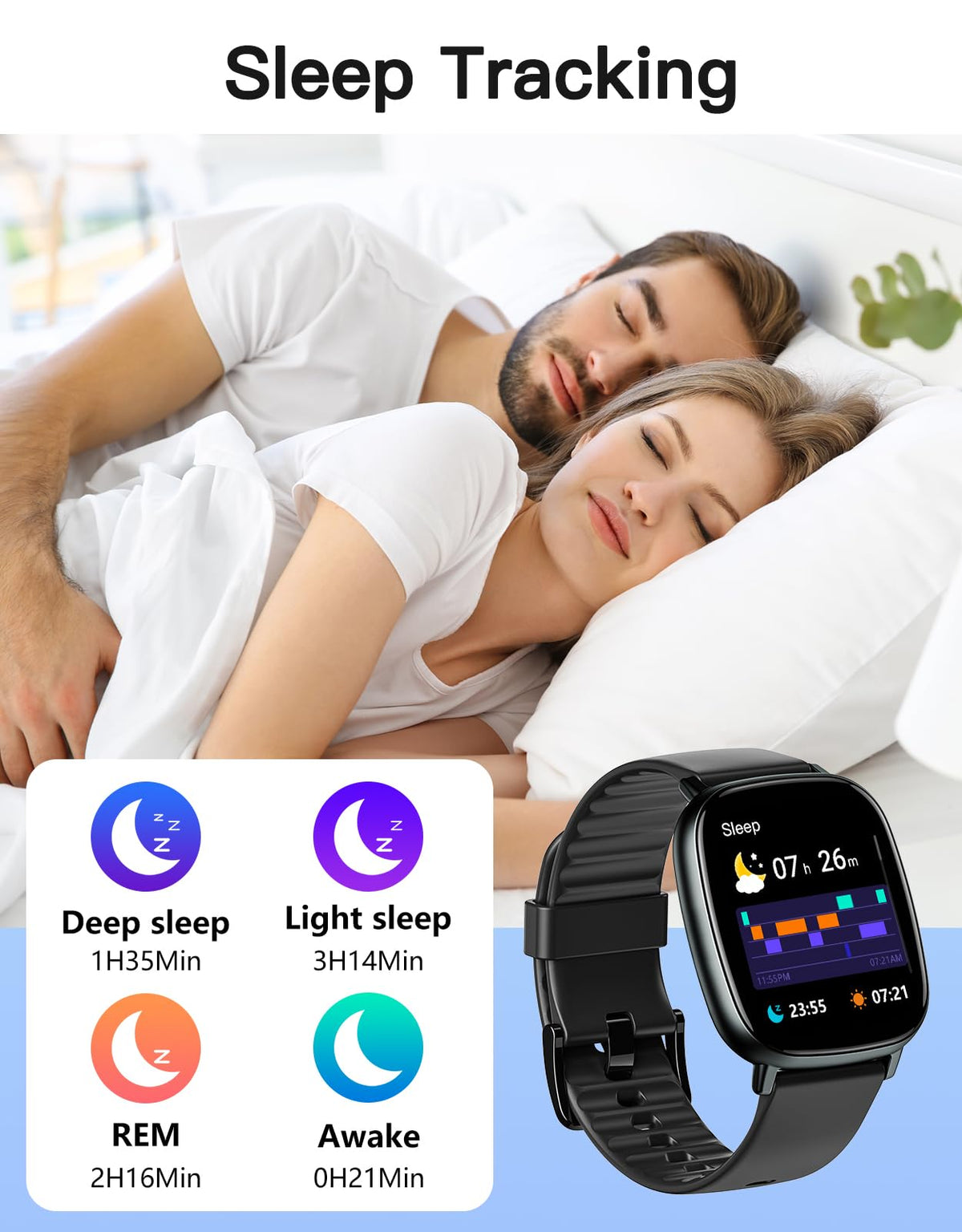 Smart Watch with GPS Black E27086
