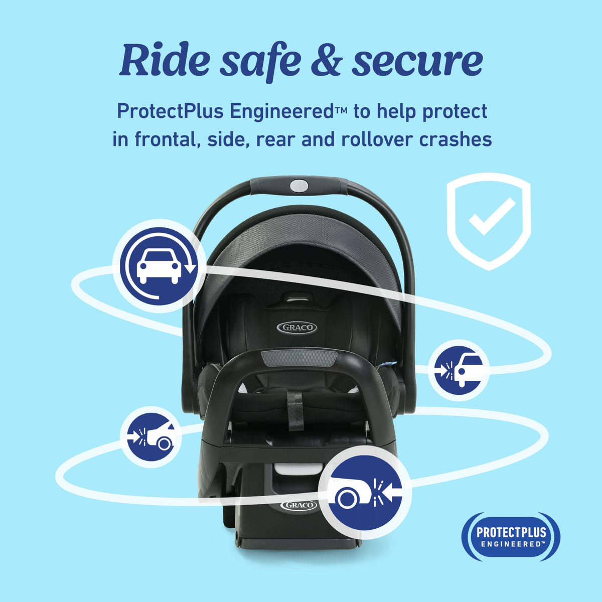 Infant Car Seat with Anti Rebound Bar I674