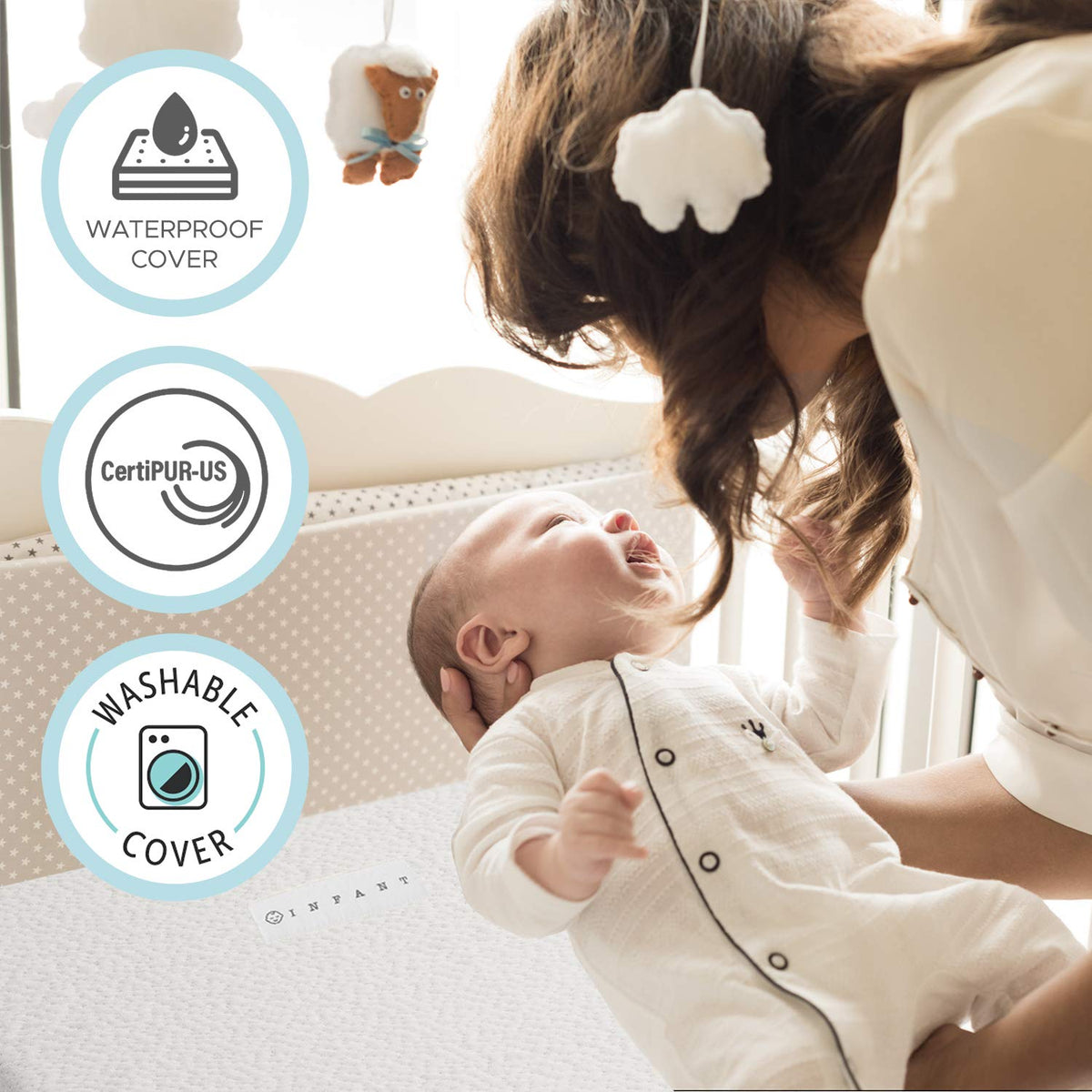 Organic Cotton Dual-Sided Crib Mattress Y34519