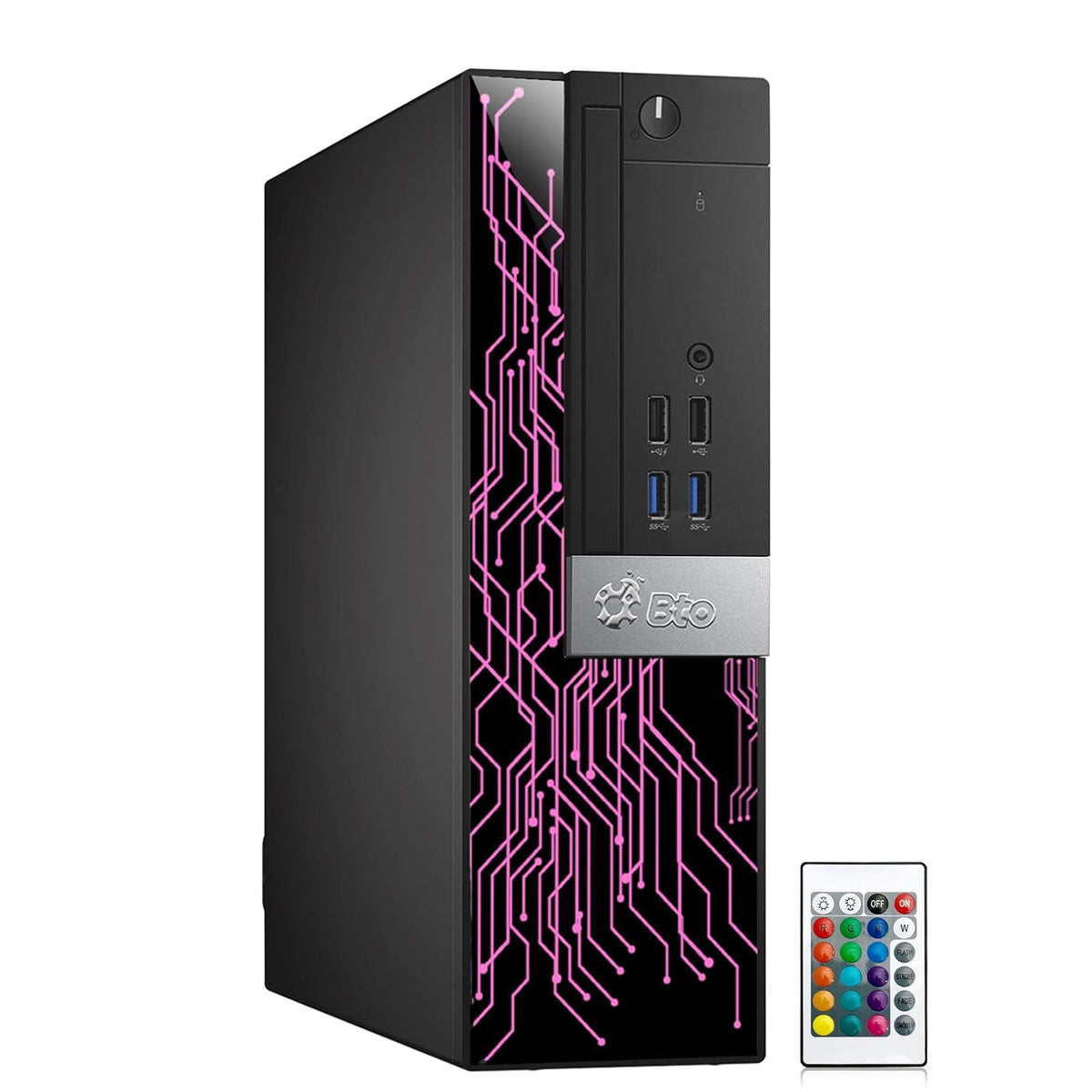 RGB Gaming PC with 24 Inch Monitor Intel i5 16GB RAM 512GB SSD U7451