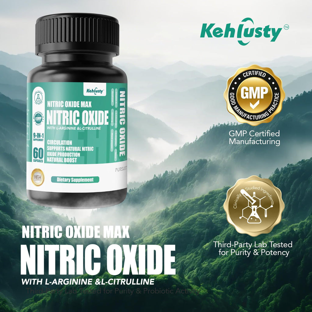 Nitric Oxide Booster Supplements 60 Capsules E90551
