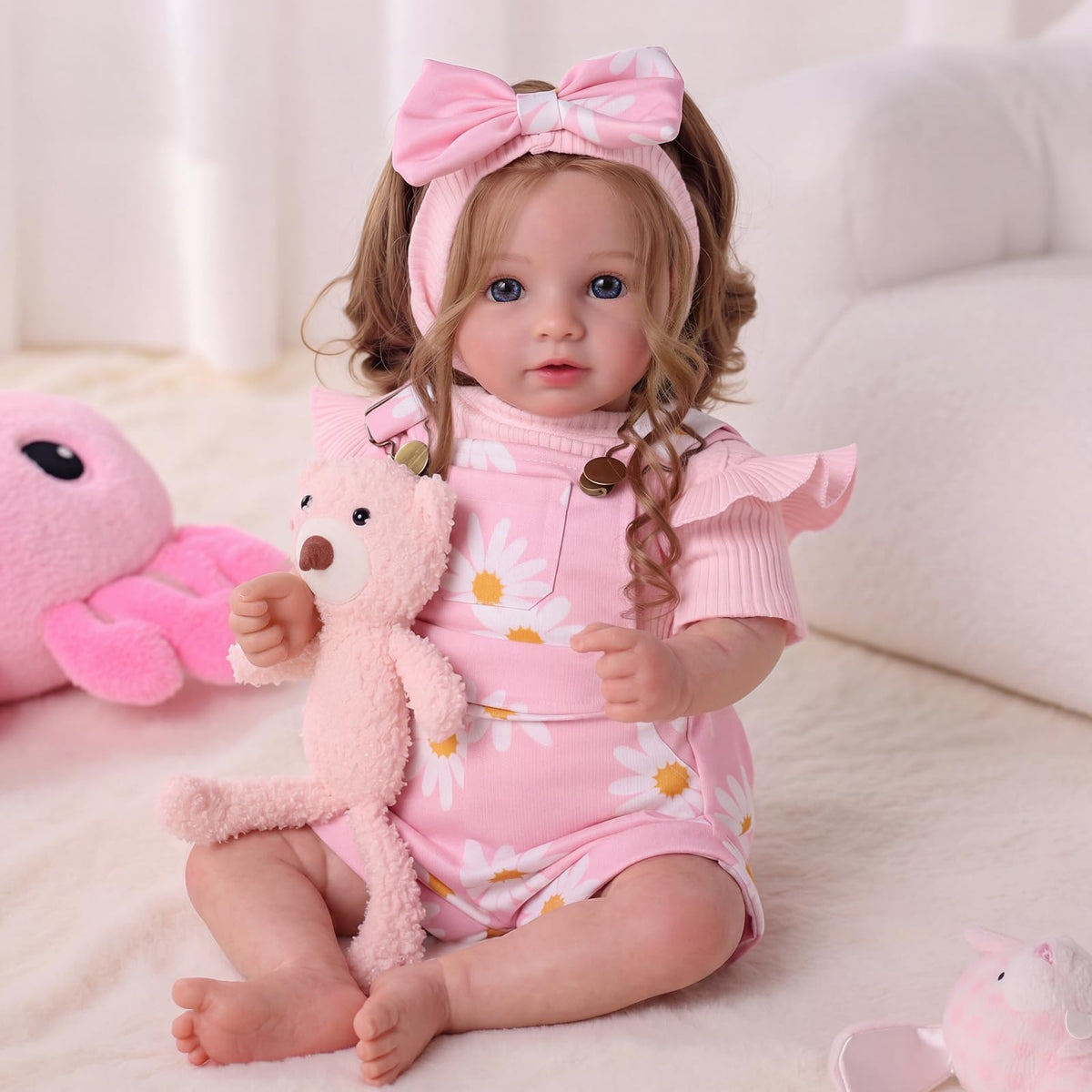 20inch Realistic Reborn Baby Dolls with Poseable Limbs Rooted Hair N597554