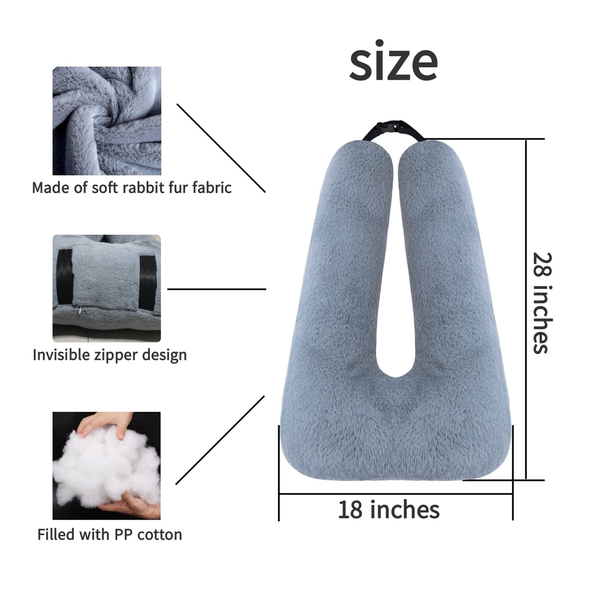 Travel Pillow Dark Gray G502436