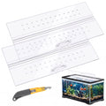 Clear Polycarbonate Aquarium Canopy Set 2 Pcs with Handle I11196