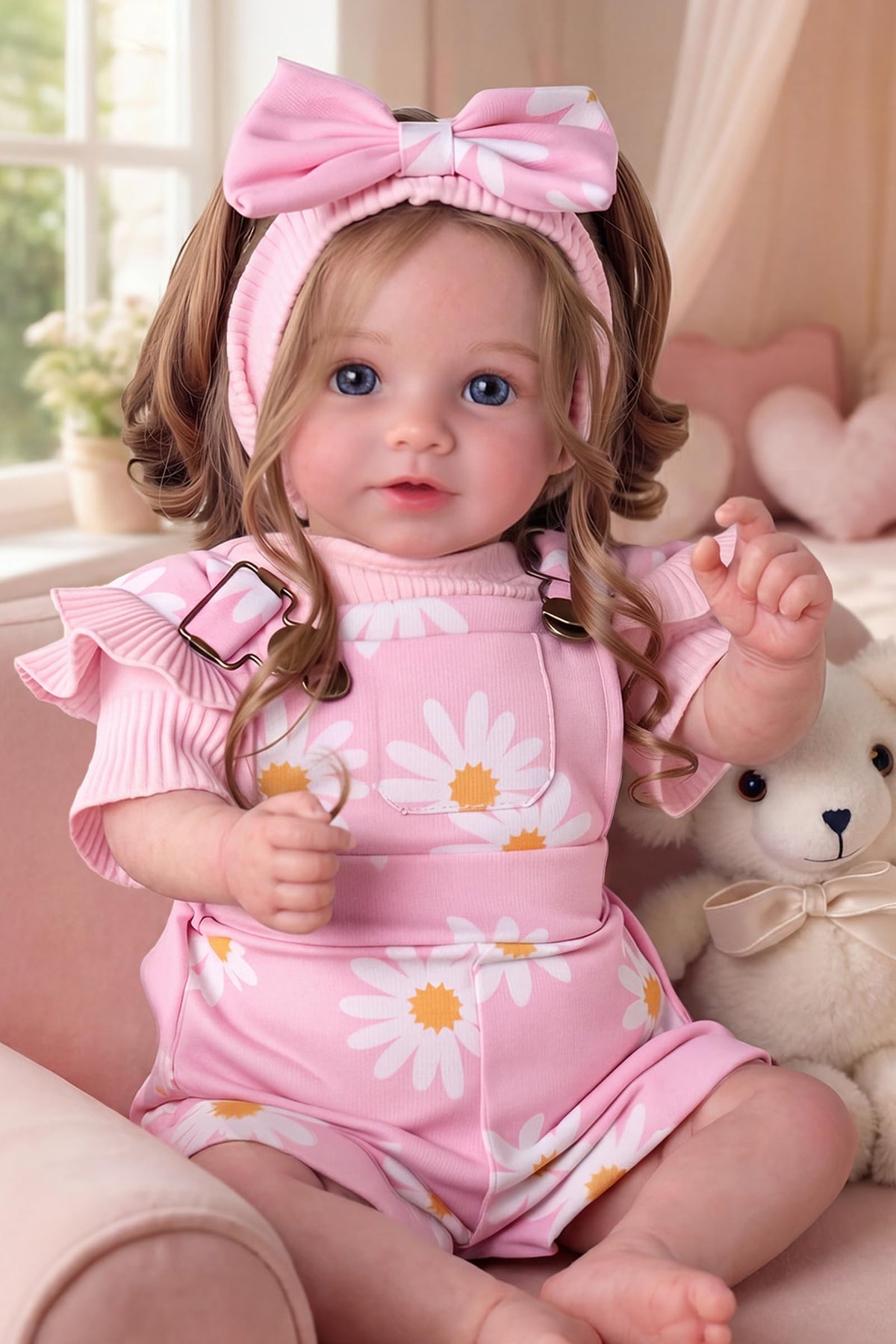 20inch Realistic Reborn Baby Dolls with Poseable Limbs Rooted Hair N597554